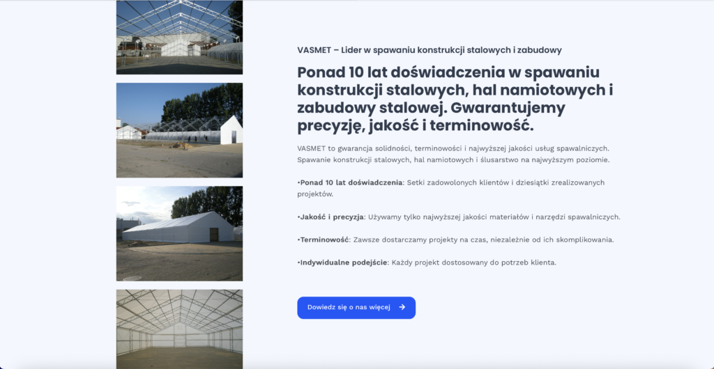 Projekt strony internetowej