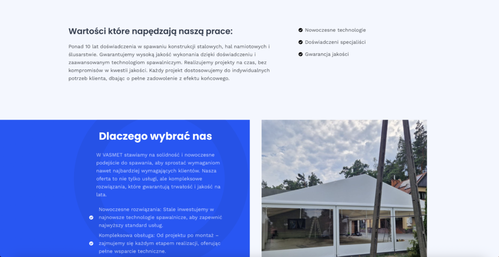 Projekt strony internetowej