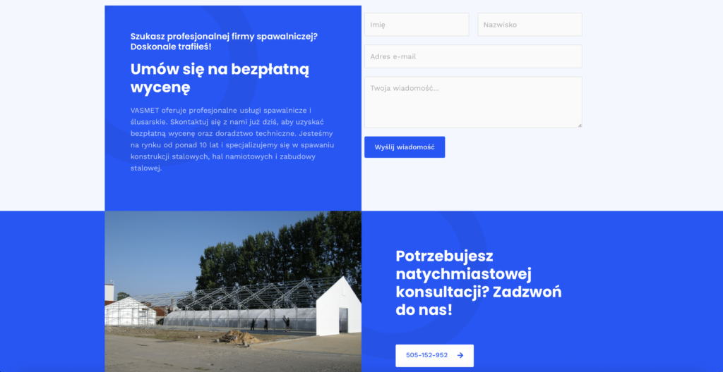 Projekt strony internetowej
