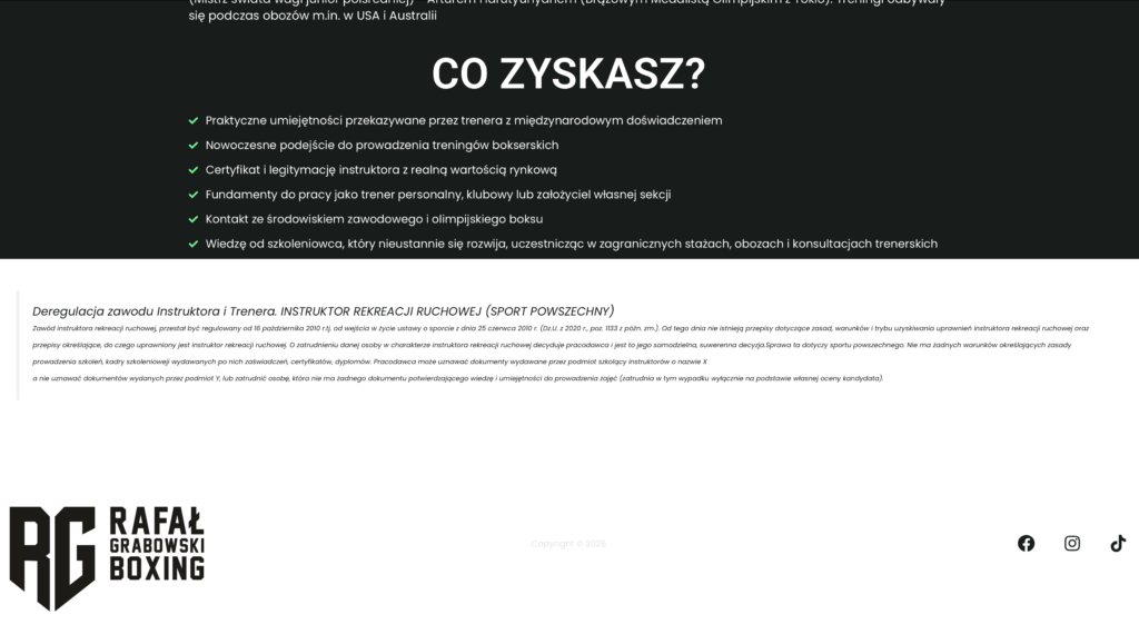 Projekt strony internetowej kurs